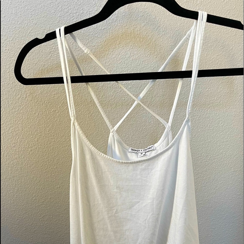 White Threads for Thought Tank Top